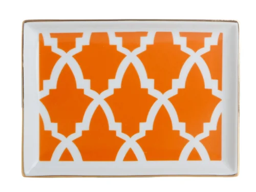 Porland Morocco Desen3 Turuncu Kahvaltı Tabağı 18cm - PORLAND