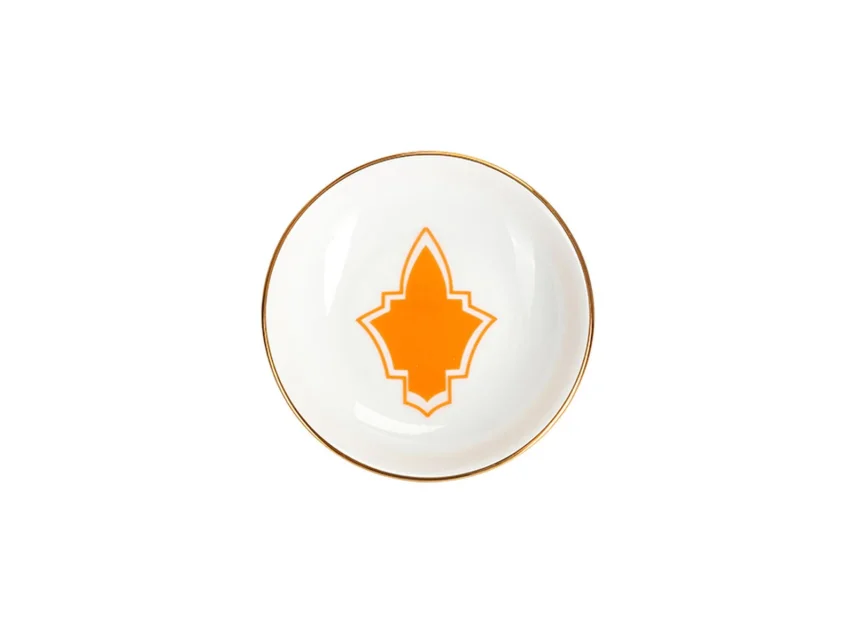 Porland Morocco Desen3 Turuncu Mini Kase 10cm - 1