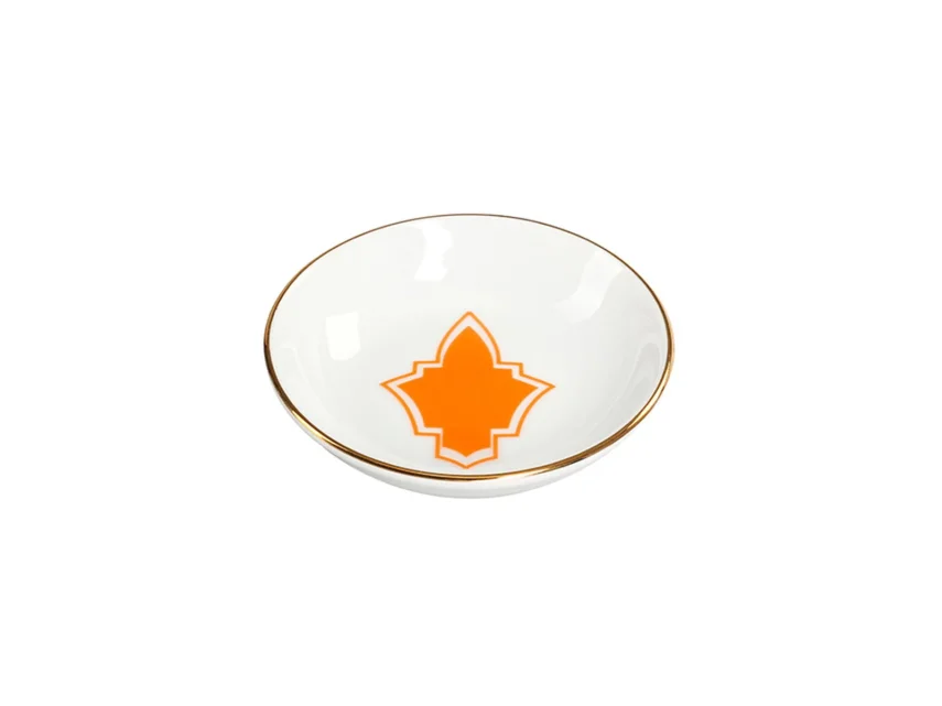 Porland Morocco Desen3 Turuncu Mini Kase 10cm - 2