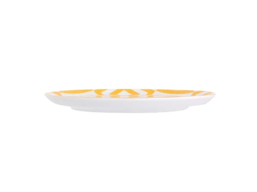 Porland Morocco Desen4 Sarı Düz Tabak 20cm 6 adet - 3