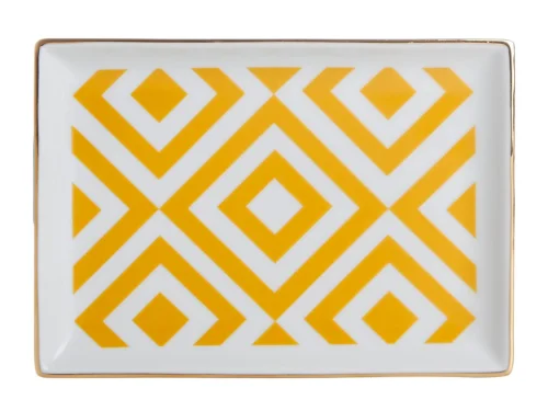 Porland Morocco Desen4 Sarı Kahvaltı Tabağı 18cm - PORLAND