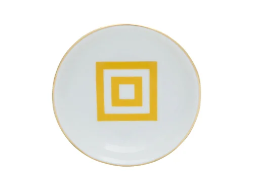 Porland Morocco Desen4 Sarı Mini Kase 10cm - PORLAND