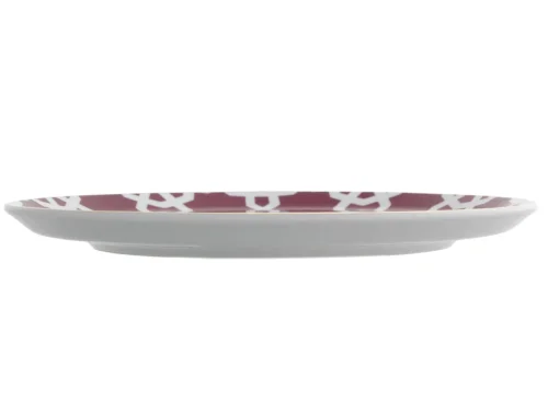 Porland Morocco Desen5 Fuşya Düz Tabak 24cm 6 Adet - 3