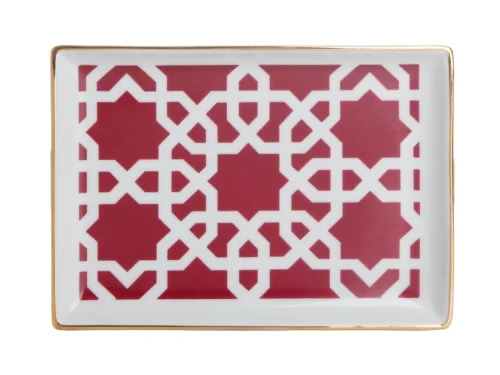 Porland Morocco Desen5 Fuşya Kahvaltı Tabağı 18cm - PORLAND