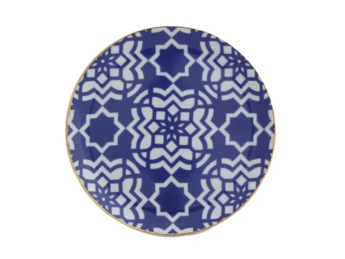 Porland Morocco Desen7 Mor Düz Tabak 17cm 6 adet - PORLAND