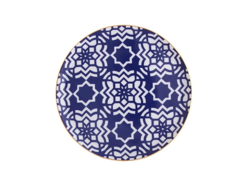 Porland Morocco Desen7 Mor Düz Tabak 20cm 6 adet - 1