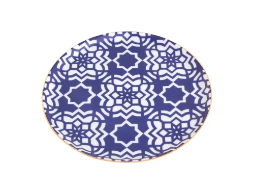 Porland Morocco Desen7 Mor Düz Tabak 20cm 6 adet - 2