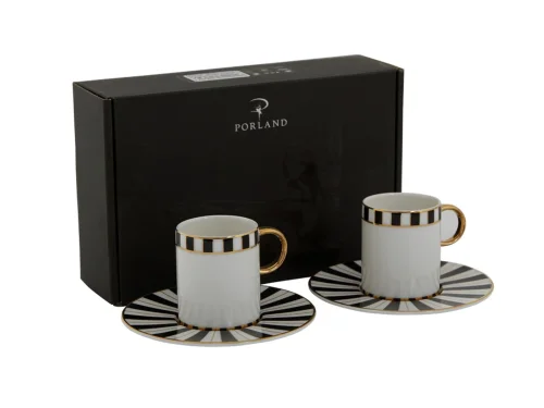 Porland Palms 2 Kişilik Kahve Takımı 85cc - PORLAND