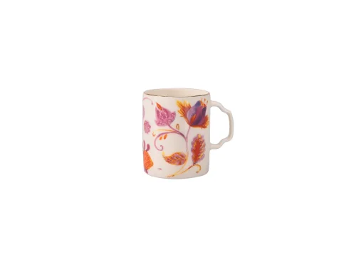 Porland Pinky Desen1 4 Kişilik Kahve Takımı 80cc - 2