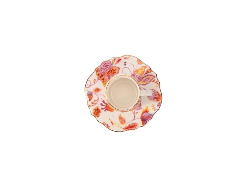Porland Pinky Desen1 Tabaklı Kahve Fincanı 80cc - 4