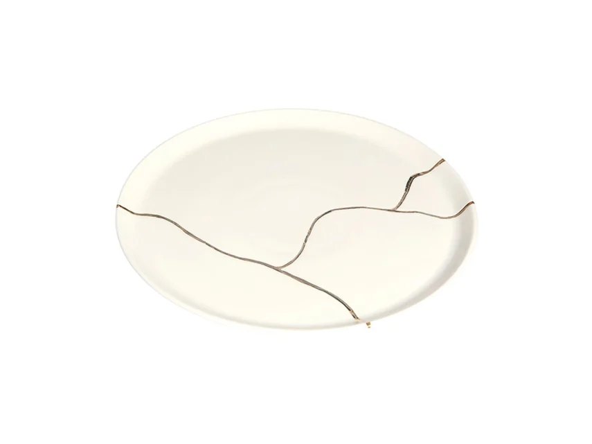 Porland Spirits Altın Yaldız Düz Tabak 24cm 6 Adet - 2