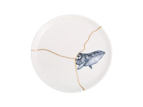 Porland Spirits Balina Düz Tabak 20cm - PORLAND