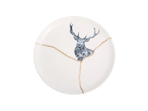 Porland Spirits Geyik Düz Tabak 20cm - PORLAND