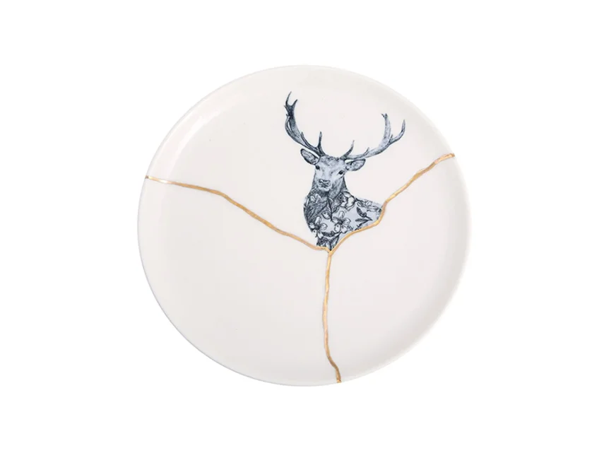 Porland Spirits Geyik Düz Tabak 20cm - 1
