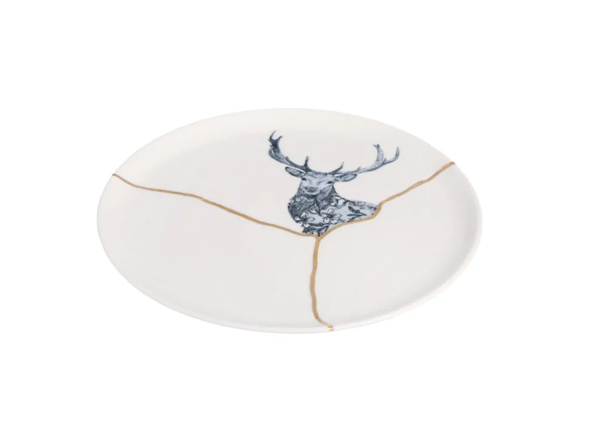 Porland Spirits Geyik Düz Tabak 20cm - 2