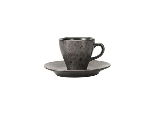 Porland Stoneware Ironstone Tabaklı Kahve Fincanı 75cc - PORLAND