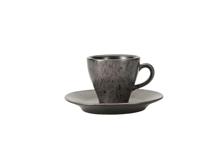 Porland Stoneware Ironstone Tabaklı Kahve Fincanı 75cc - 1
