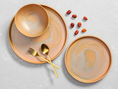 Porland Stoneware Savanna 3 Parça Tek Kişilik Yemek Takımı - PORLAND