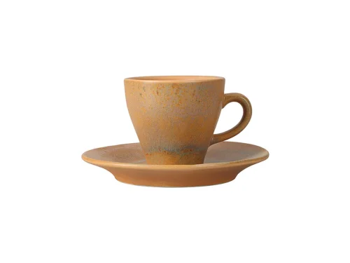 Porland Stoneware Savanna Tabaklı Kahve Fincanı 75cc - PORLAND