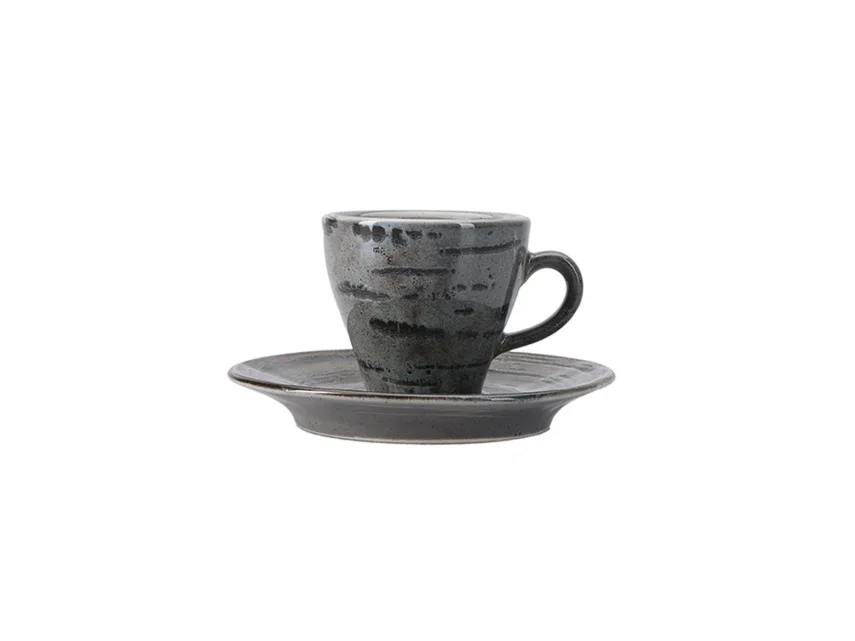 Porland Stoneware Vintage Tabaklı Kahve Fincanı 75cc - 1