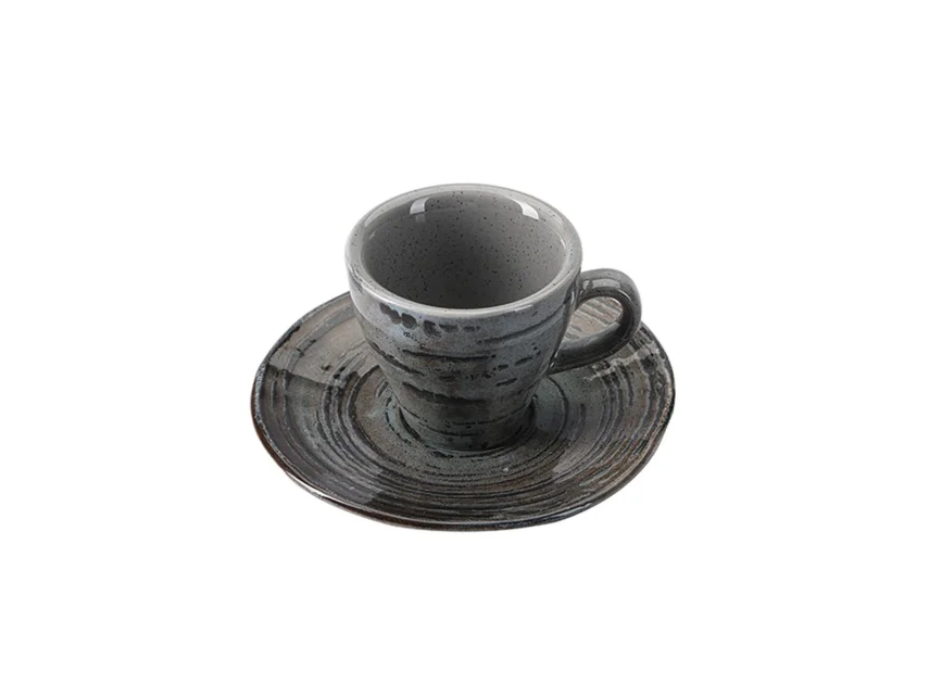 Porland Stoneware Vintage Tabaklı Kahve Fincanı 75cc - 3