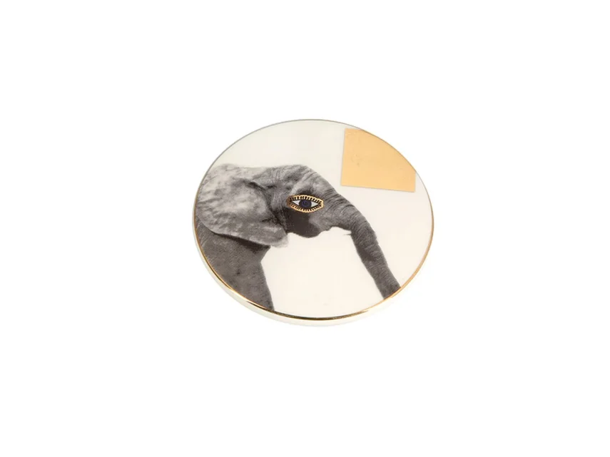 Porland Wild Life Elephant Bardak Altlığı 10x10cm - 2