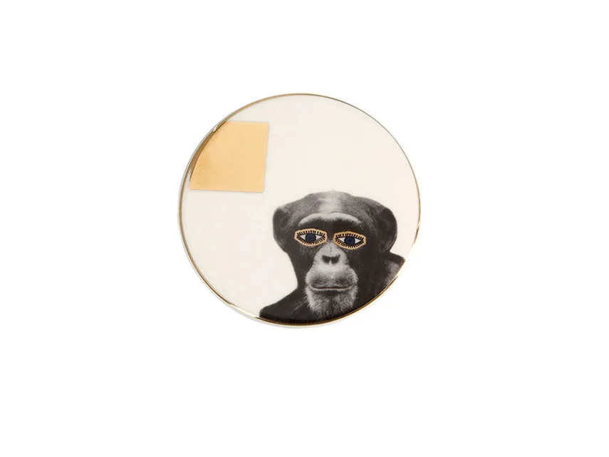 Porland Wild Life Monkey Bardak Altlığı 10x10cm - 1