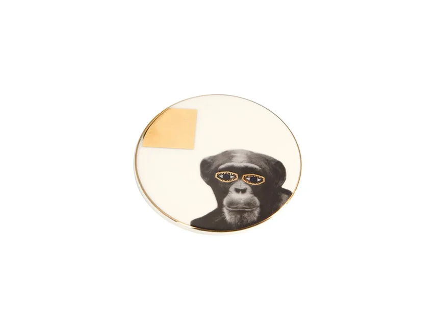 Porland Wild Life Monkey Bardak Altlığı 10x10cm - 2