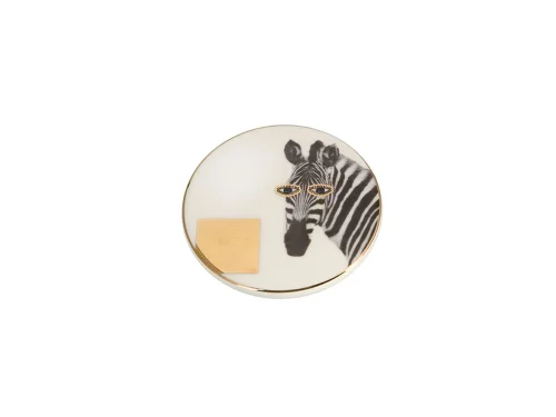 Porland Wild Life Zebra Bardak Altlığı 10x10cm - 2