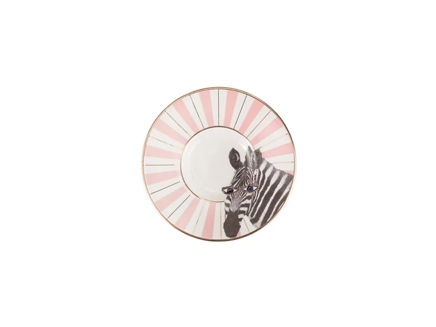 Porland Wild Life Zebra Çay tabağı 11cm - 1