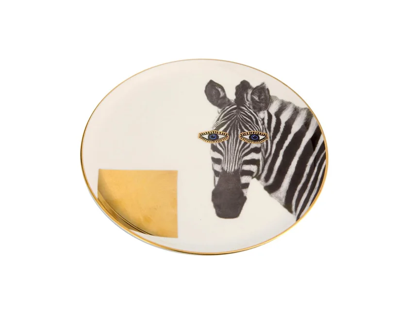 Porland Wild Life Zebra Düz Tabak 20cm - 2