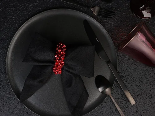 Porland Yılbaşı Boncuk Yüzük Peçetelik 7cm - 4