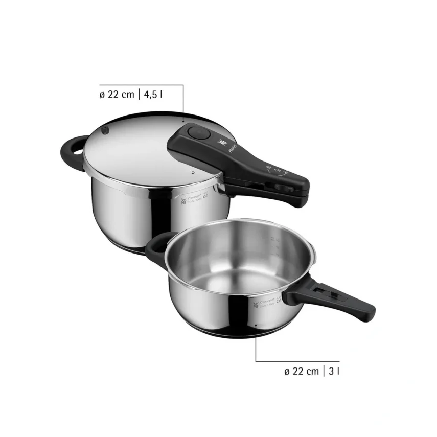 WMF Perfect Düdüklü Tencere Seti 4,5+3LT - 3