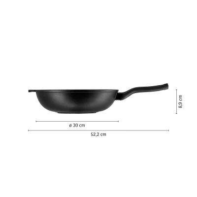 WMF Permadur Premium Wok Tava&Kapak 30 cm - 2