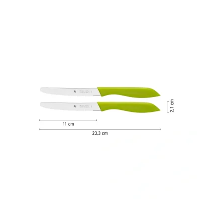 WMF Tırtıklı Soyma Bıçağı Yeşil 2'li - 3